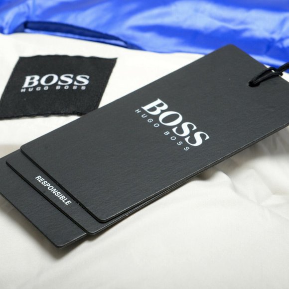 Hugo Boss Men's "Desio" Blue Down Parka Jacket - Picture 7 of 9